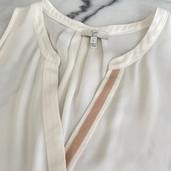 Joie Silk Tank with Blush Detail - Picture 7 of 16
